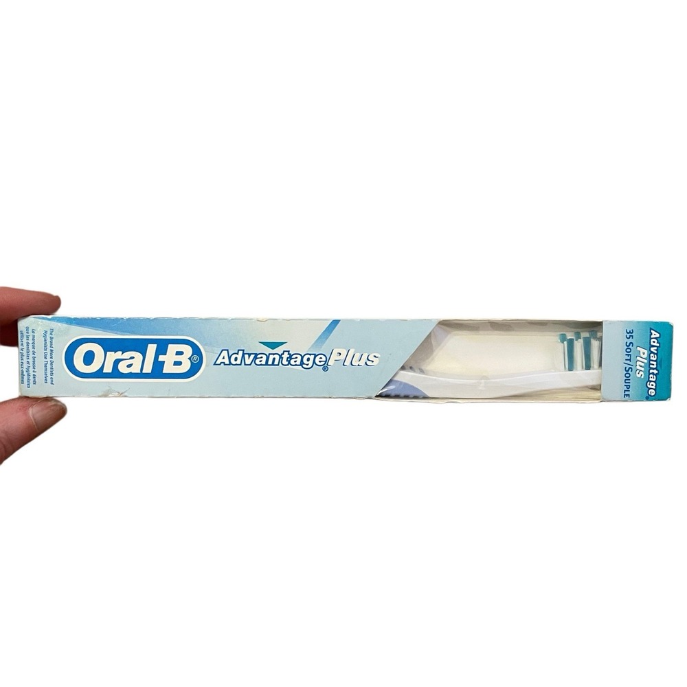VTG Oral-B Advantage Plus Toothbrush‎ 35 Soft 2000 Power Tip Indicator Blue